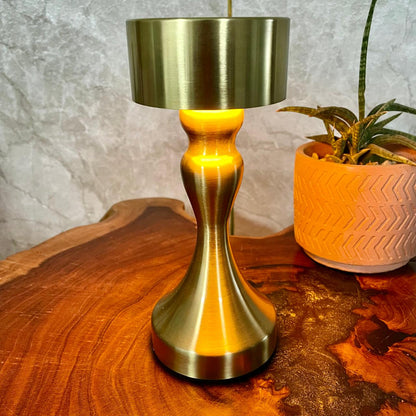 Retro Style Rechargeable Metal Touch Lamps