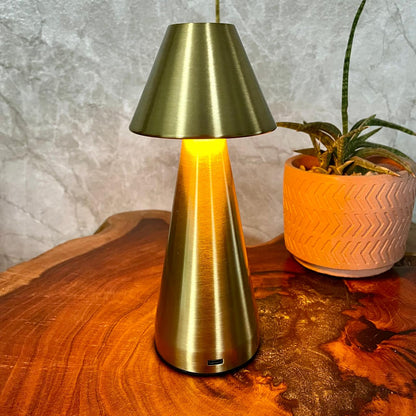 Retro Style Rechargeable Metal Touch Lamps