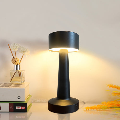 Retro Style Rechargeable Metal Touch Lamps