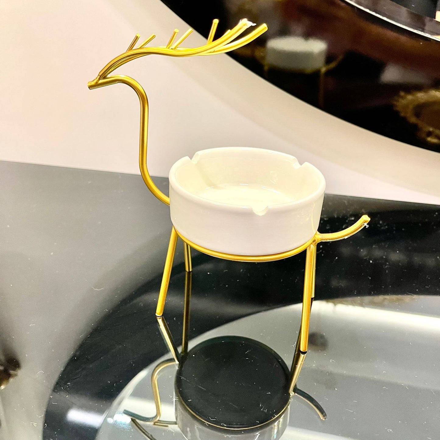 Golden Deer Luxury Ash Tray