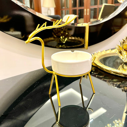 Golden Deer Luxury Ash Tray