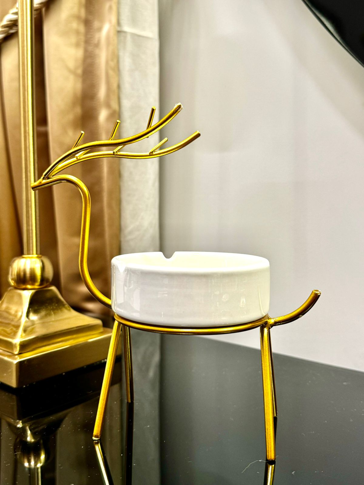 Golden Deer Luxury Ash Tray